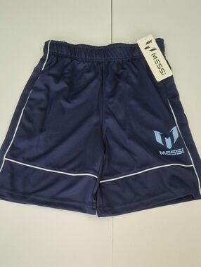 New MESSI Blue Athletic Shorts with Logo World Cup Boys L (10/12)